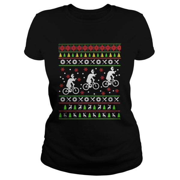 Reindeers Riding Bicycles Christmas shirt