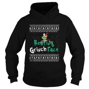 Resting Grinch Face Christmas Sweat shirt 2