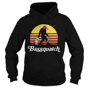 Retro Bigfoot Silhouette Sun Bassquatch Shirt 1