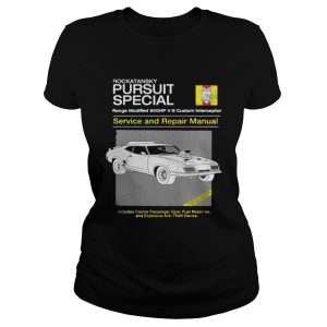 Rockatansky pursuit special service and repair manual shirt 2