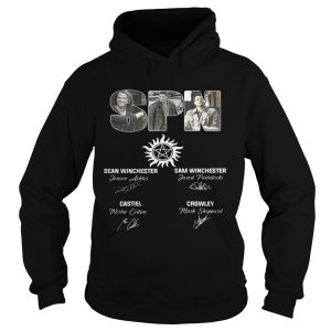 SPN Signature Dean Winchester Sam Winchester Castiel Crowley Shirt 2