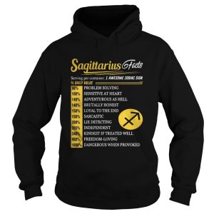 Sagittarius facts I awesome zodiac sign shirt 1