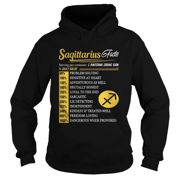 Sagittarius facts I awesome zodiac sign shirt