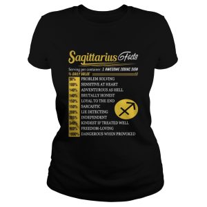 Sagittarius facts I awesome zodiac sign shirt 2