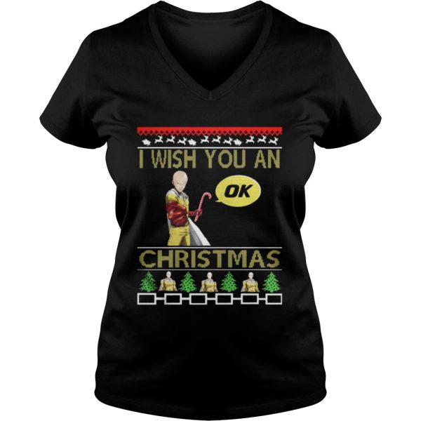 Saitama I wish you an OK Christmas sweat shirt