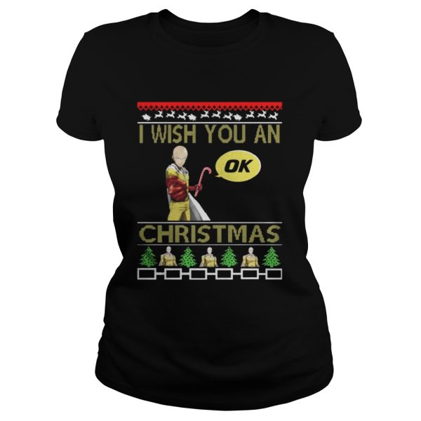 Saitama I wish you an OK Christmas sweat shirt