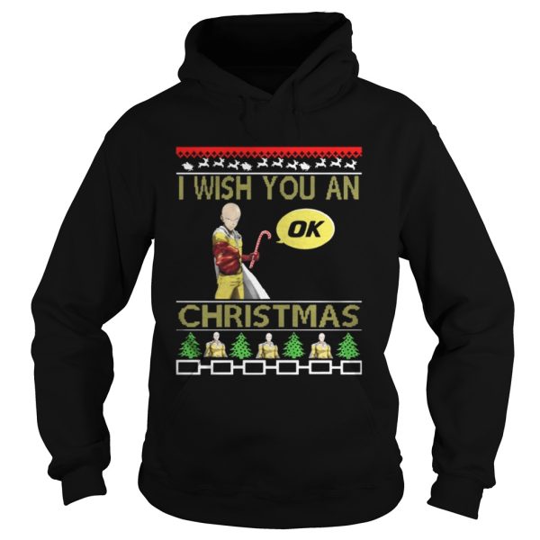 Saitama I wish you an OK Christmas sweat shirt