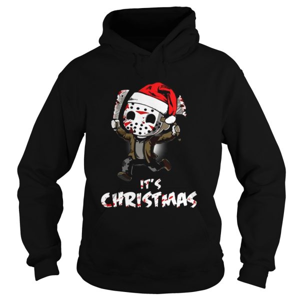 Santa Chibi Jason Voorhees its Christmas shirt