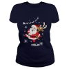 Santa Claus Carrying A Reindeer Shirt