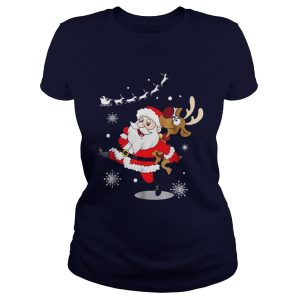 Santa Claus Carrying A Reindeer Shirt 1