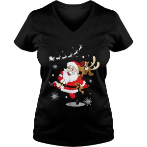 Santa Claus Carrying A Reindeer Shirt 2