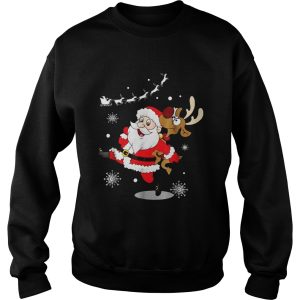 Santa Claus Carrying A Reindeer Shirt 4