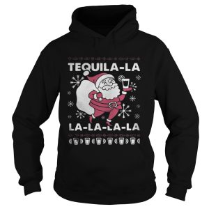 Santa Claus Tequila La la la la la Christmas shirt 1