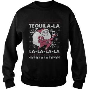 Santa Claus Tequila La la la la la Christmas shirt 3