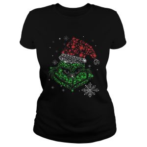 Santa Grinch diamond face Christmas shirt 2