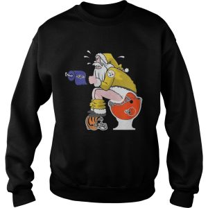 Santa Pittsburgh Steelerse sit on everything and every team shirt 3