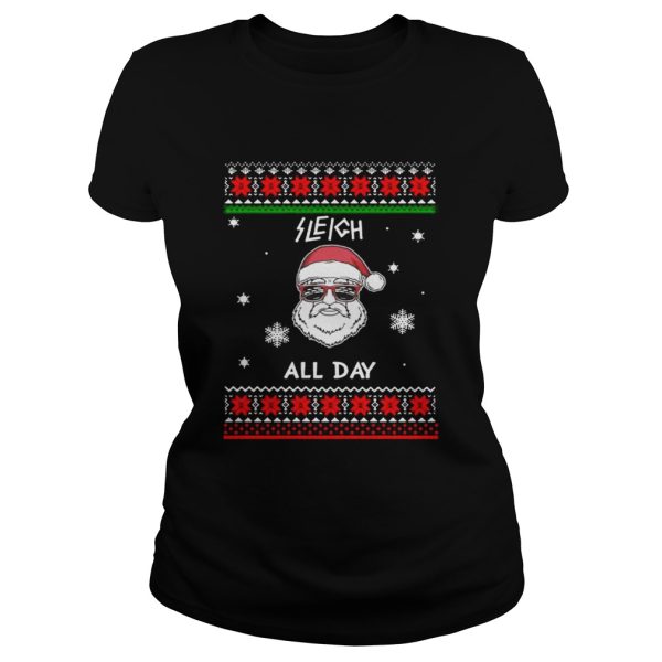 Santa Sleigh All Day Christmas Shirt