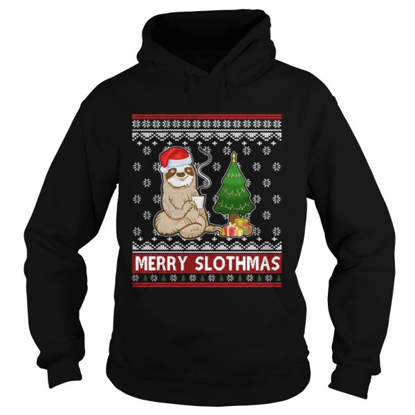 Santa Sloth coffee merry sithmas shirt