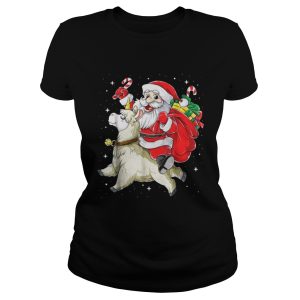 Santa riding Llamacorn christmas sweater 2