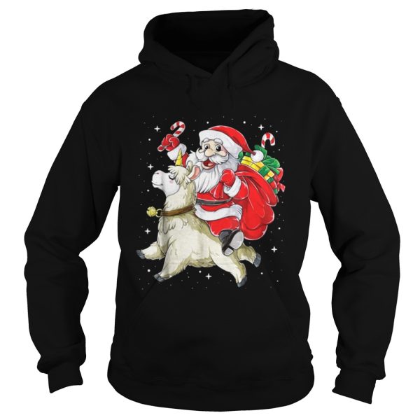 Santa riding Llamacorn christmas sweater