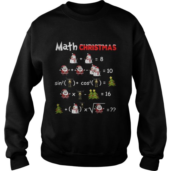 Satan Snowman Math Christmas Shirt