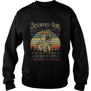 Scorpio girl the sound of a witch the fire of a lioness vintage sunset shirt 3