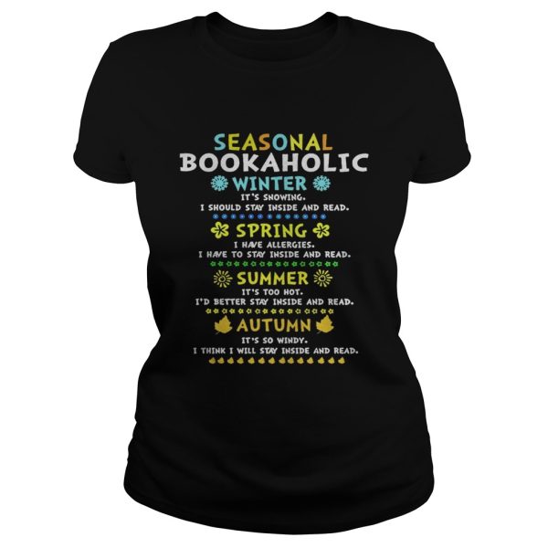 Seasonal bookaholic winter spring summer autumn shirt