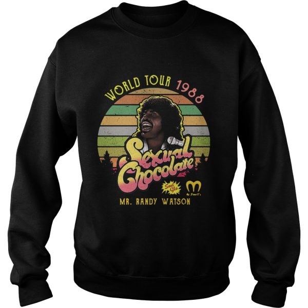Sexual chocolate Mr. Randy Watson world tour 1988 Soul Glo retro shirt