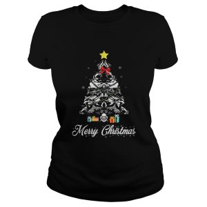 Shark Christmas tree shirt 2