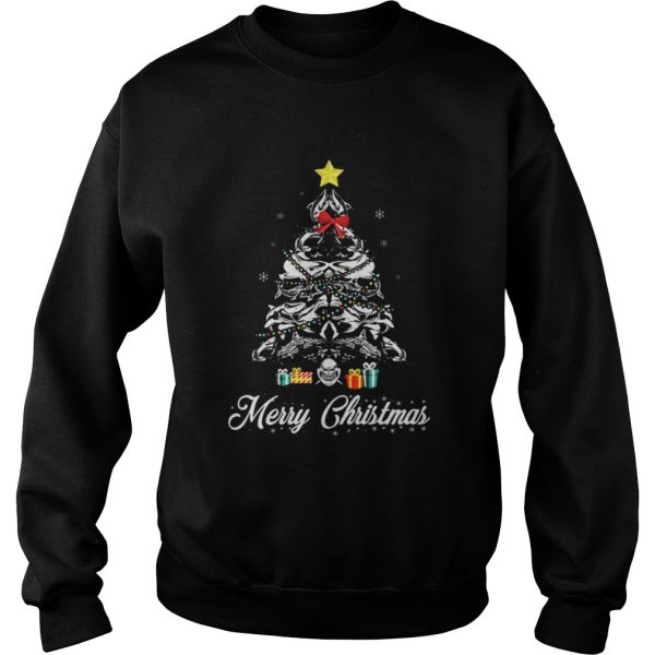 Shark Christmas tree shirt