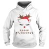 Sign language Deaf merry Christmas reindeer shirt