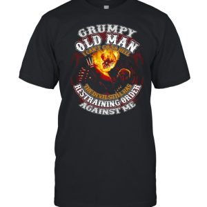 Skeleton Grumpy Old Man I Cant Go To Hell The Devil Still Has shirt