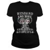 Skeletons Husband and wife riding partners for life shirt