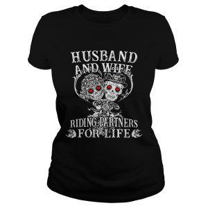 Skeletons Husband and wife riding partners for life shirt 1