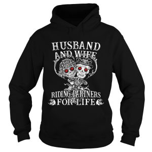 Skeletons Husband and wife riding partners for life shirt 2