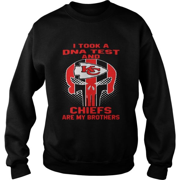 Skull I took a DNA test and Kansas City Chiefs are my brothers shirt