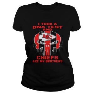 Skull I took a DNA test and Kansas City Chiefs are my brothers shirt 2
