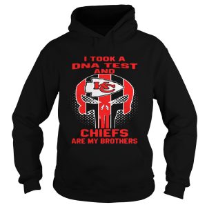 Skull I took a DNA test and Kansas City Chiefs are my brothers shirt 3