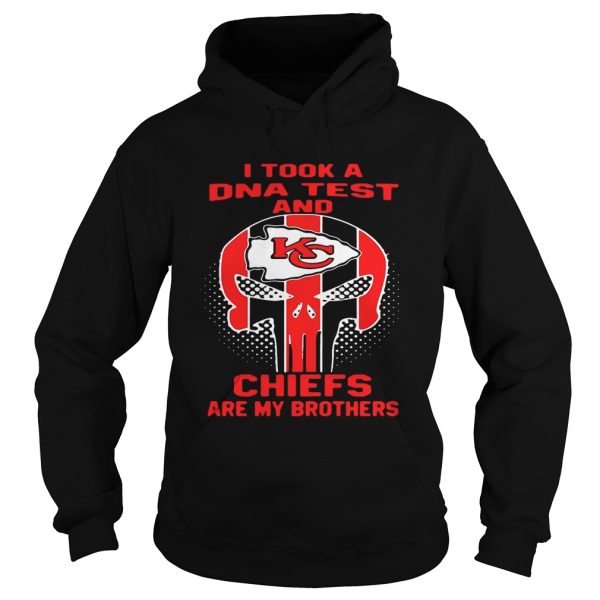 Skull I took a DNA test and Kansas City Chiefs are my brothers shirt