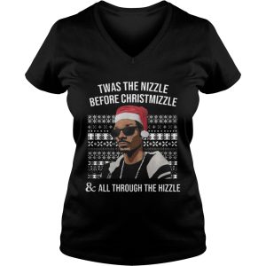 Snoop dogg Twas the nizzle before christmizzle and all through the hizzle shirt 3