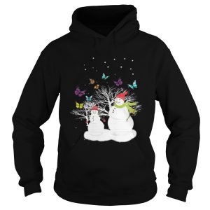 Snowman And Butterfly Shirt 2