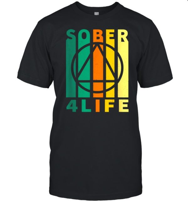 Sober Four Life AA NA Sobriety Recovery Anniversary Shirt