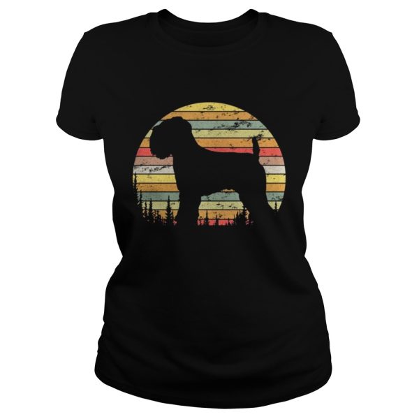 Soft Coated Wheaten Terrier Dog Retro 70s Vintage Shirt