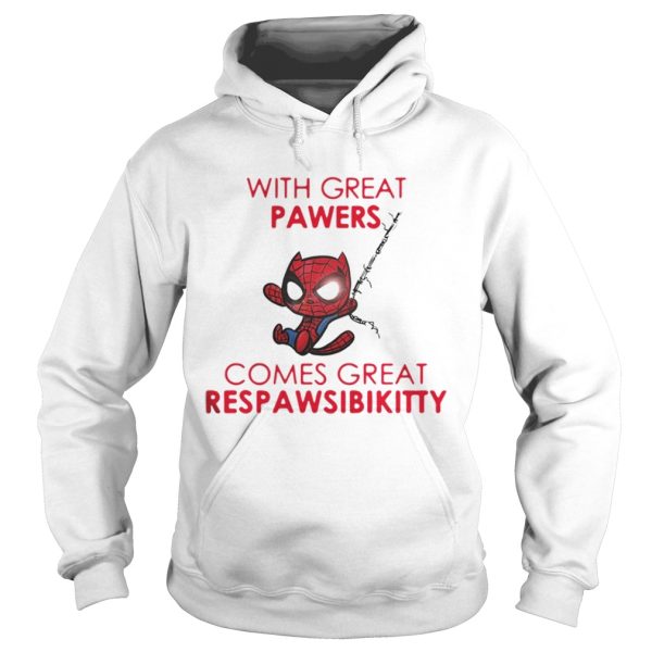 Spider Cat With Great Powers Comes Great Respawsibikitty Shirts