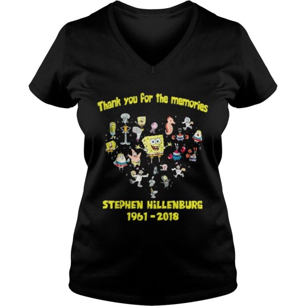 SpongeBob SquarePants thank you for the memories stephen hillenburg shirt