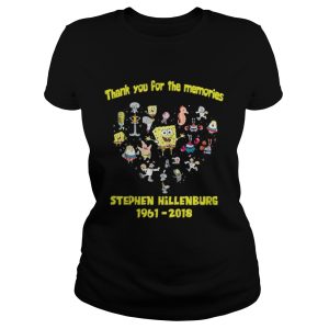 SpongeBob SquarePants thank you for the memories stephen hillenburg shirt 3