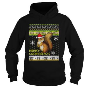 Squirrel Merry Squirrelmas christmas ugly shirt 1
