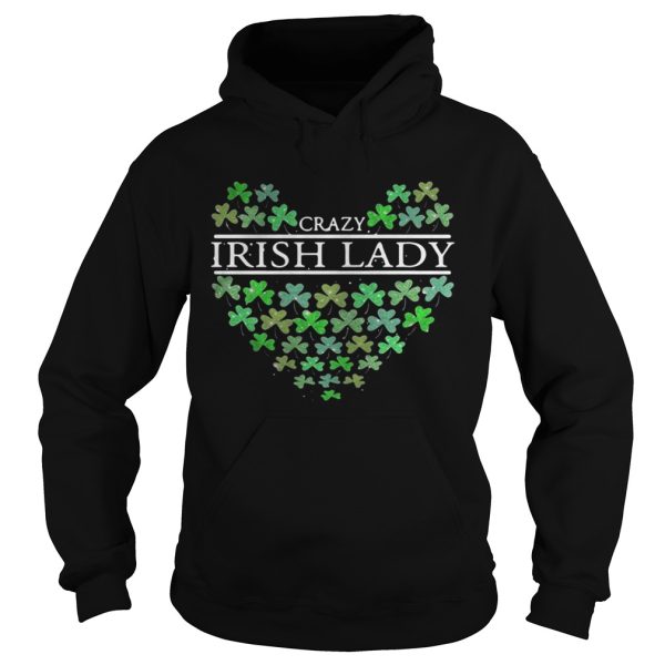 St. Patrick’s Day Crazy Irish Lady Heart shirt