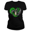 St. Patrick’s Day Shamrock Irish Jameson Love Wine Heart Bling shirt