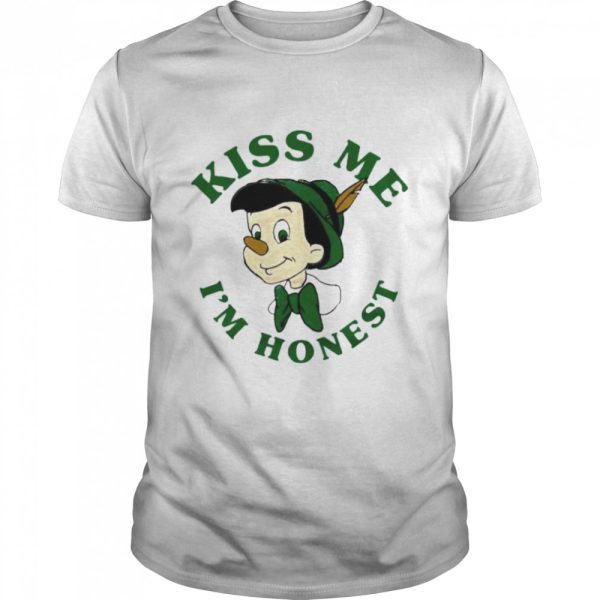 St Patrick’s day Pinocchio kiss me I’m honest shirt